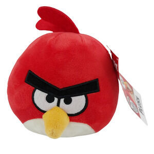 Red Head Angry Bird Plush Toy 6 inch Rovio Classic Character Collectible NWT